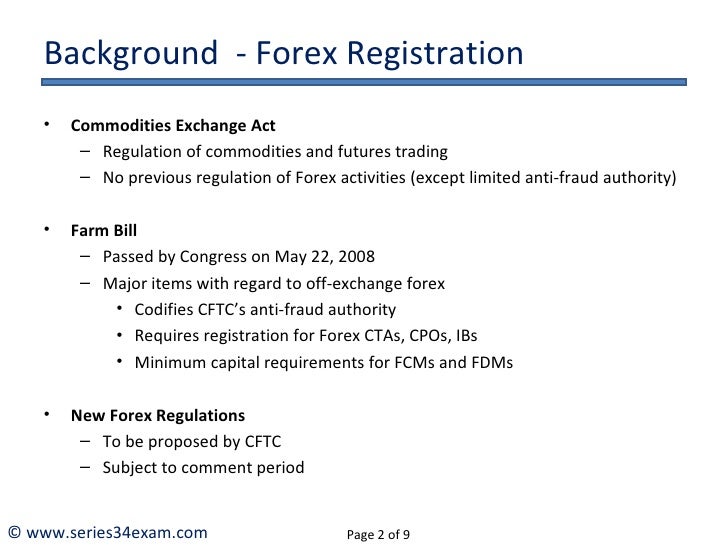 Series 34 forex exam