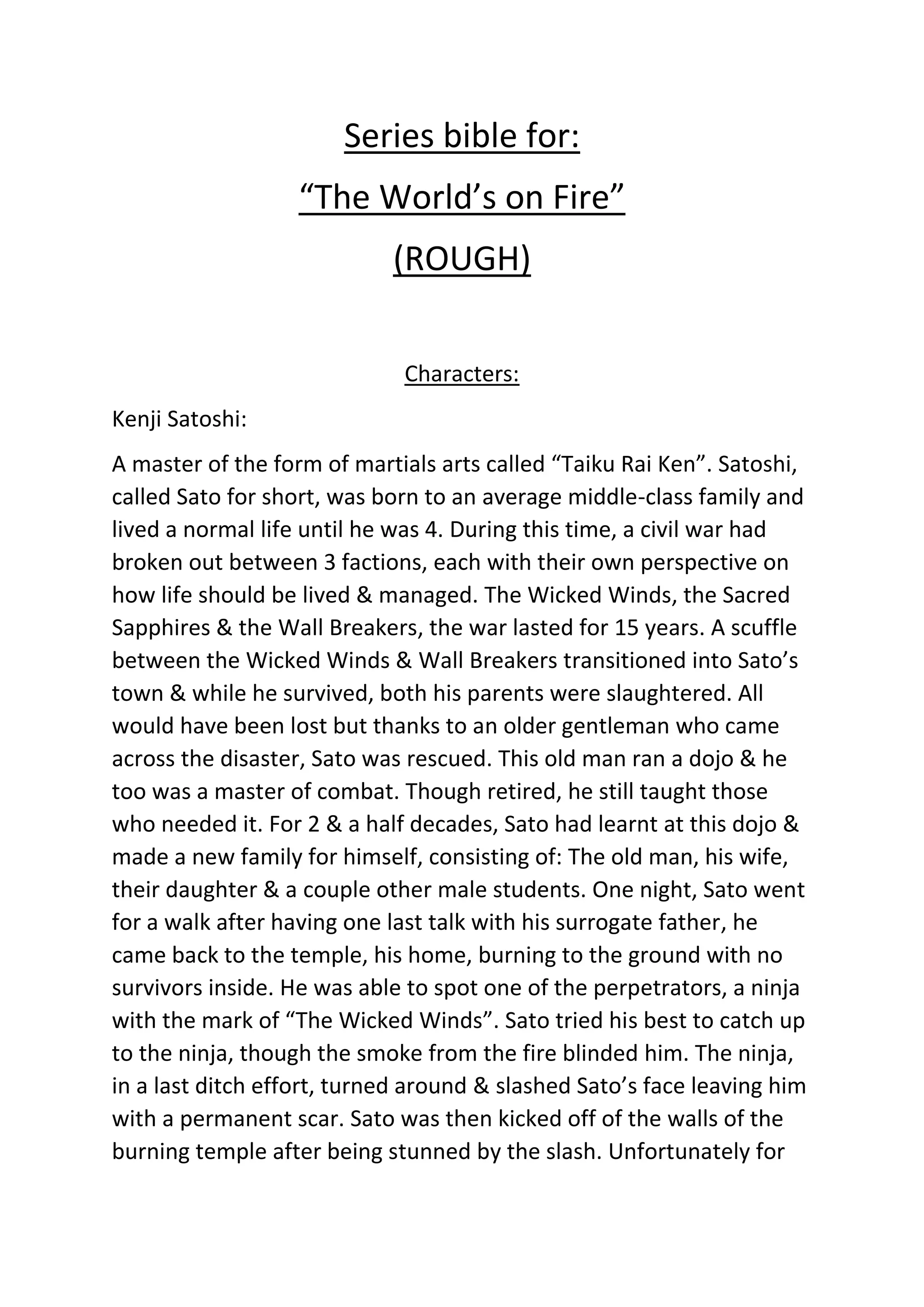 Series bible for TWOF.docx