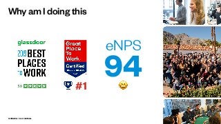 Conﬁdential - Do not distribute
Why am I doing this
94
eNPS
#1 😄
 