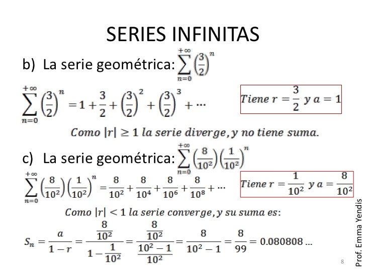 serie geometrica convergencia