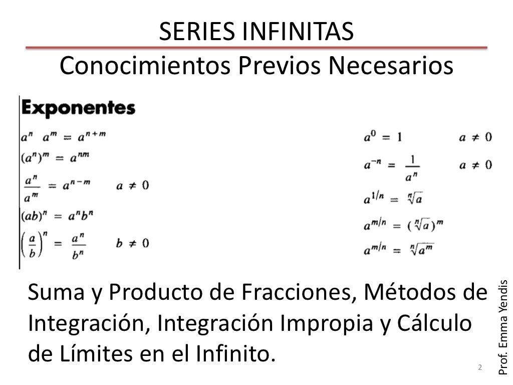 Series infinitas