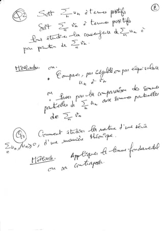 Méthodes sur les séries numériques