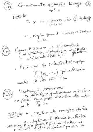 Méthodes sur les séries numériques