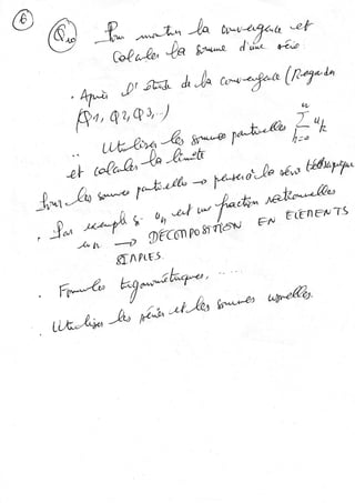 Méthodes sur les séries numériques