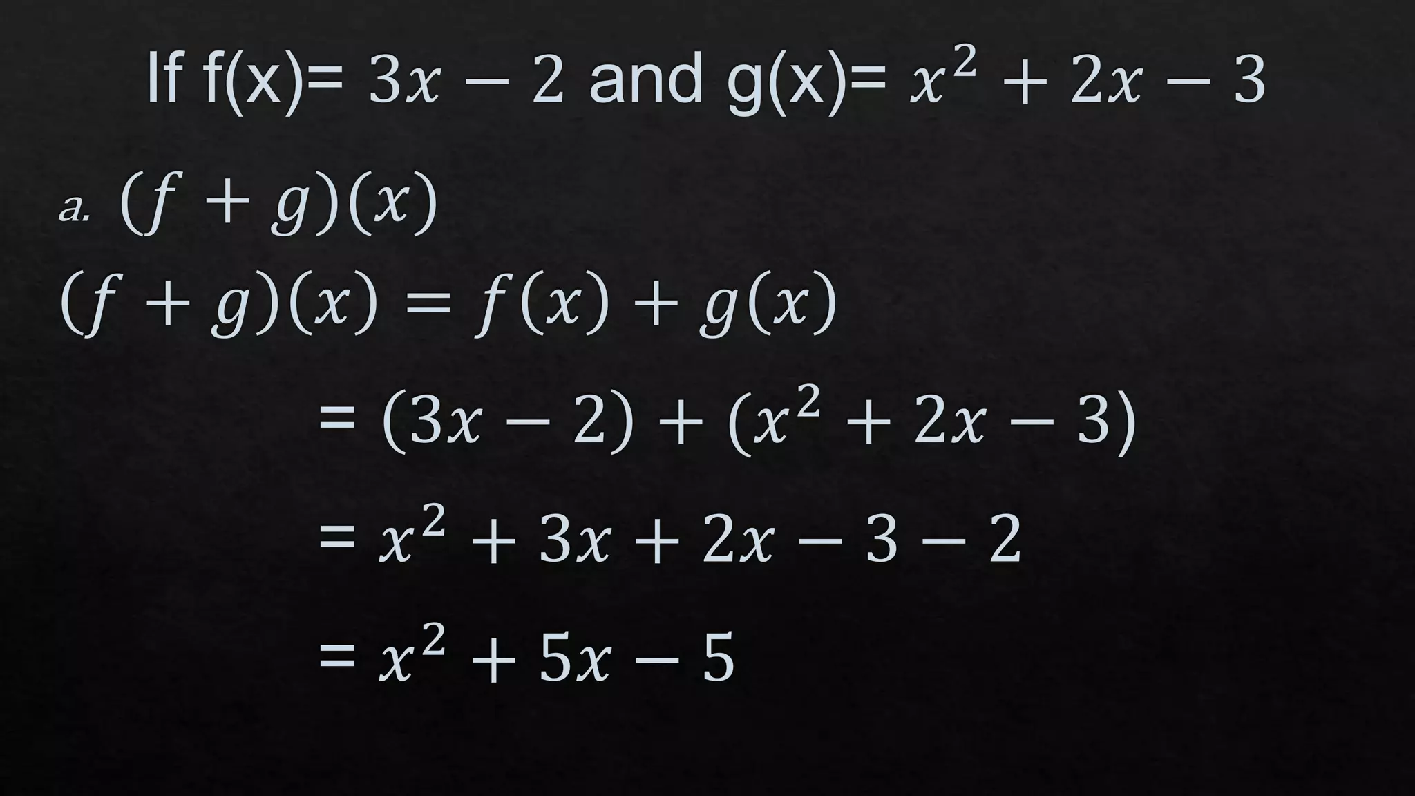 Series of operation of functions pptx