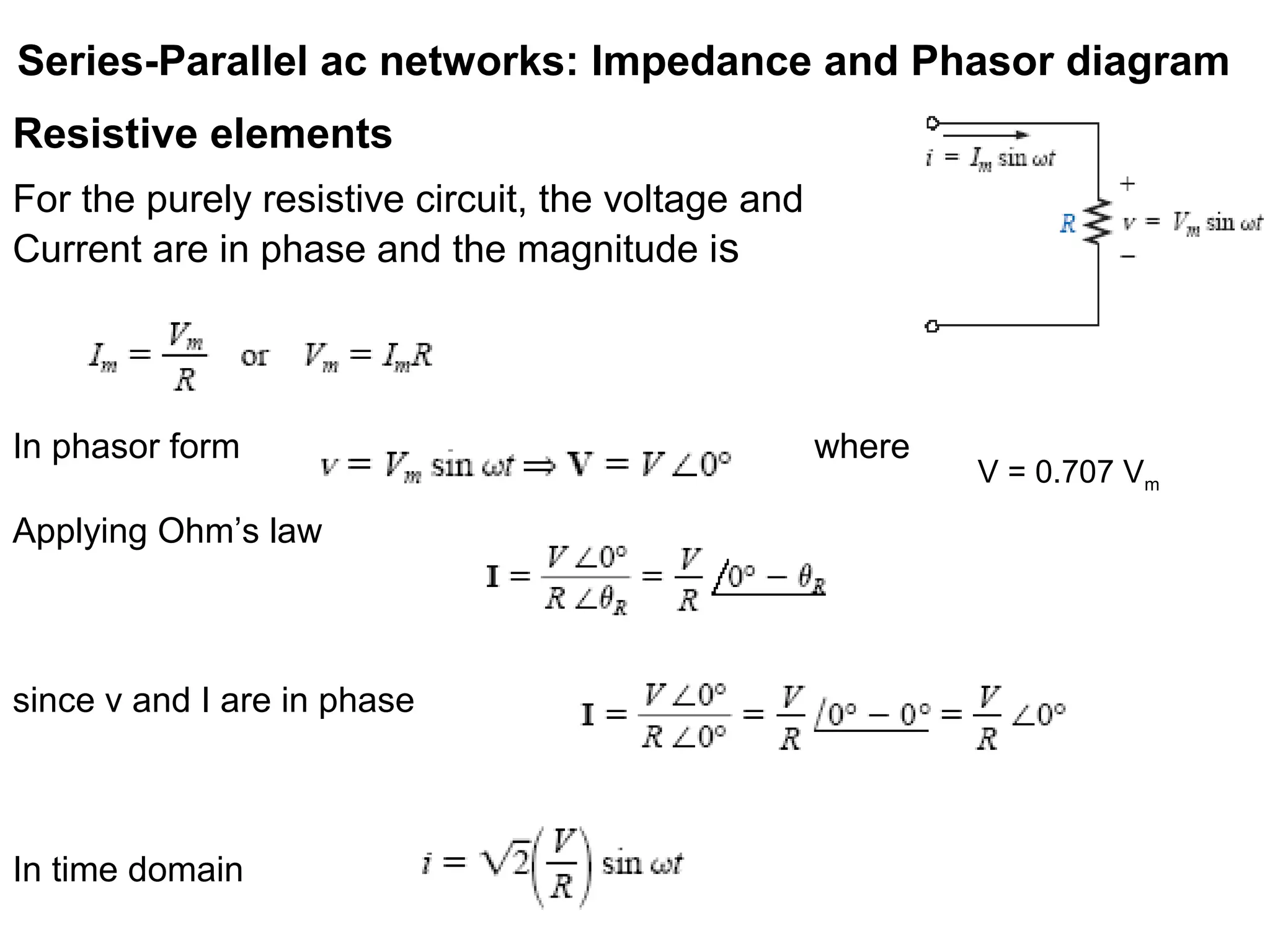 Series parallel ac networks | PPT | Computer Networking | Computing
