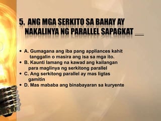 Parallelism Tagalog Series & parallel connection | PPT