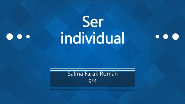 Ser individual