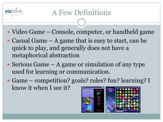 Serious Games Presentation Web