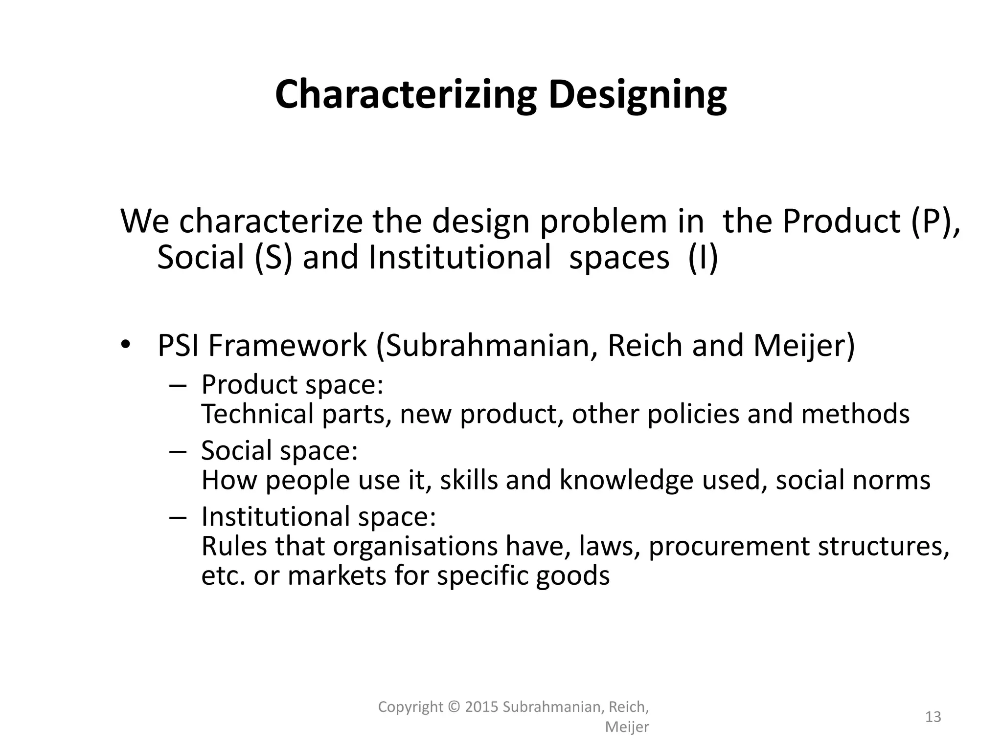Eswaran Subrahmanian - Serious Games in Complex Design of Urban Systems ...