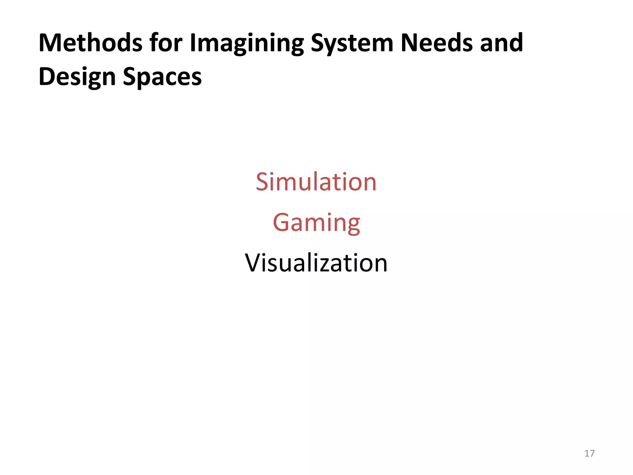 Eswaran Subrahmanian - Serious Games in Complex Design of Urban Systems ...