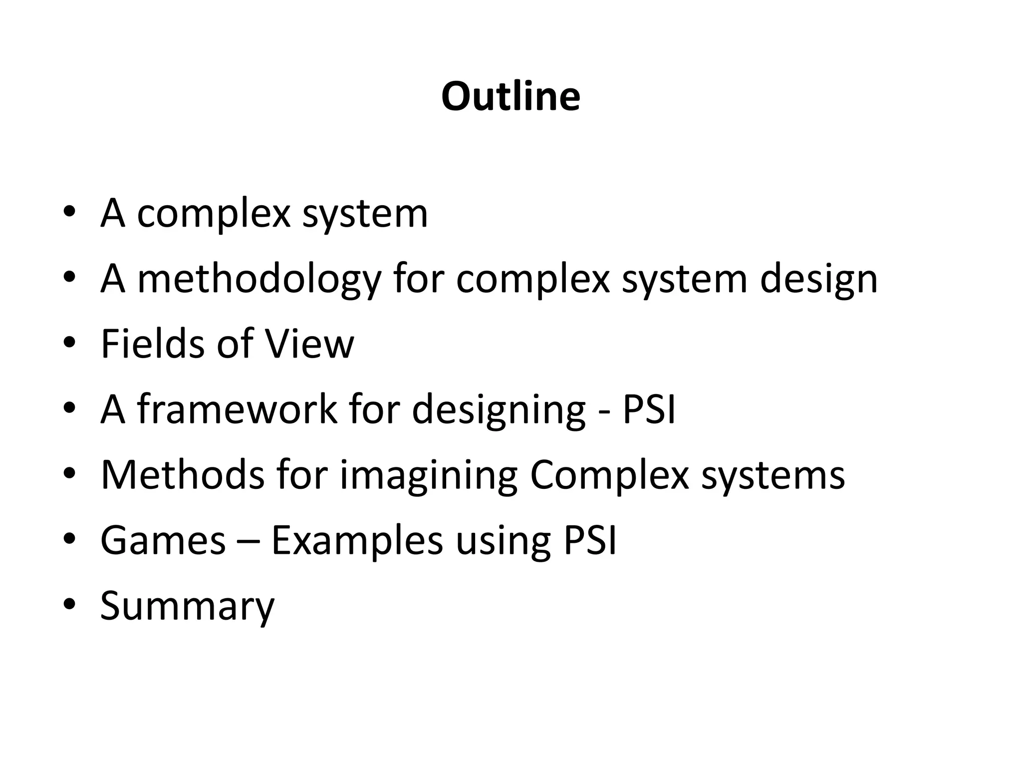 Eswaran Subrahmanian - Serious Games in Complex Design of Urban Systems ...