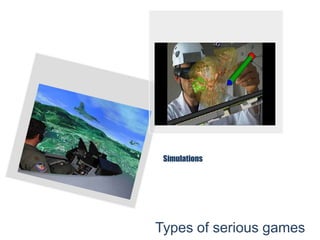 Simulations
Types of serious games