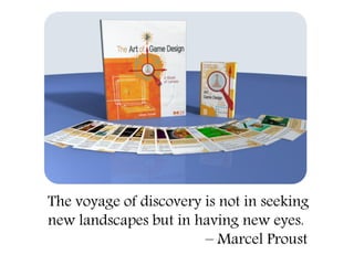 The voyage of discovery is not in seeking
new landscapes but in having new eyes.
                        – Marcel Proust
 