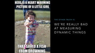 W E ’ R E R E A L LY B A D
AT M E A S U R I N G
D Y N A M I C T H I N G S
T H E O T H E R T R U T H I S
 