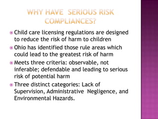 Serious Risks Serious Risk Non Compliance Workshop | PPTX