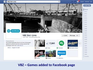 VBZ – Games added to Facebook page
 