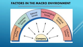 FACTORS IN THE MACRO ENVIRONMENT
 