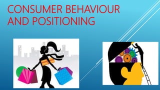 CONSUMER BEHAVIOUR
AND POSITIONING
 