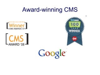 Award-winning CMS 