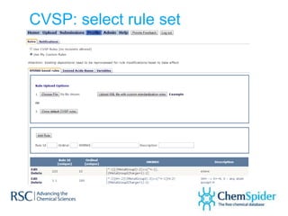 CVSP: select rule set
 