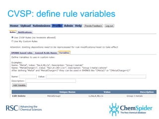 CVSP: define rule variables
 