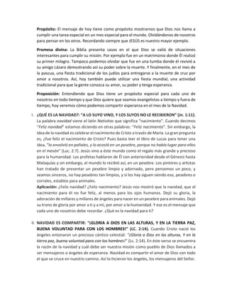 Propósito: El mensaje de hoy tiene como propósito mostrarnos que Dios nos llama a cumplir una tarea especial en un mes esp...