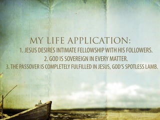 A Memorial Meal With Jesus