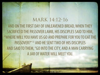 A Memorial Meal With Jesus