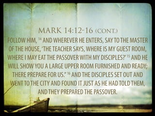 A Memorial Meal With Jesus