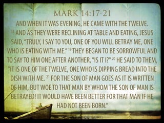 A Memorial Meal With Jesus