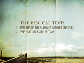 A Memorial Meal With Jesus