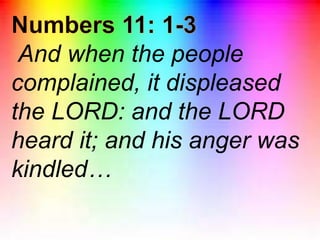 THE SIN OF COMPLAINING Sermon | PPTX