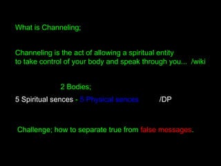 Sermon - Channeling Part 2of3 - SMM | PDF