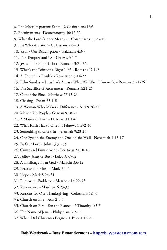 christmas message outline