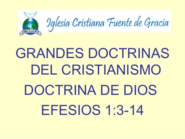 Doctrina De Dios Doctrina De Dios
