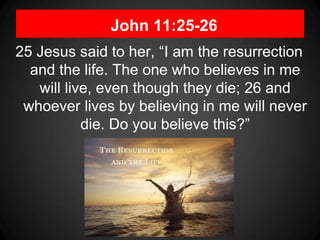 Sermon 03.24.13 - John 11:1-46 Sign #7: Raised from the Dead