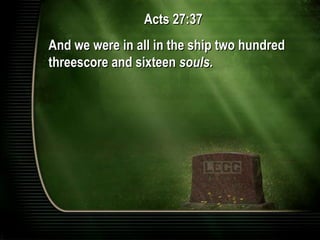 Sermon 03 - Keys To Death