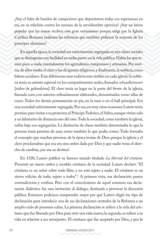 40 SEMANA JOVEN 2017
¿Soy el líder de bandos de campesinos que depositaron todas sus esperanzas en
mí, en su rebelión cont...