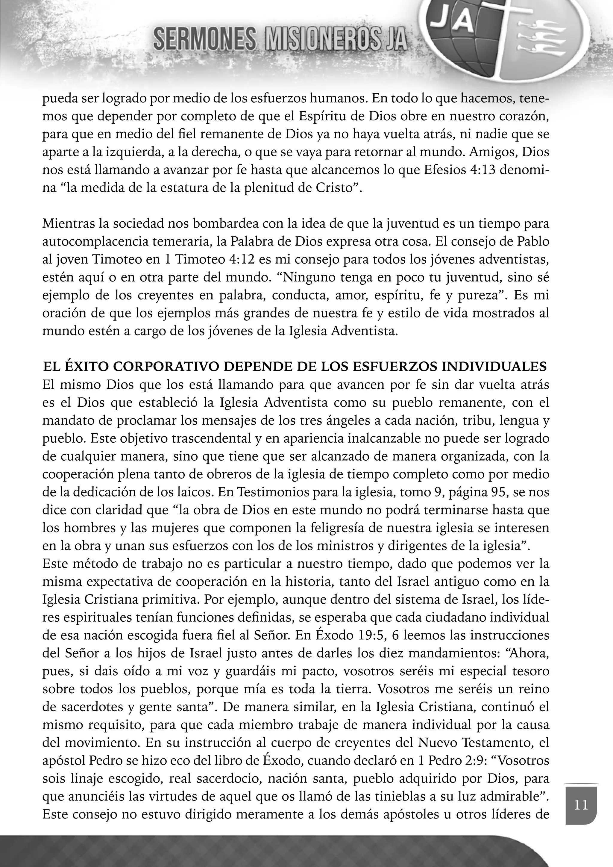 Sermones Misioneros Jóvenes Adventistas | PDF