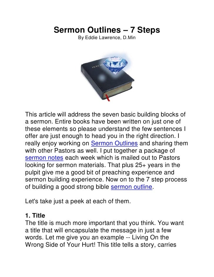 sermon template