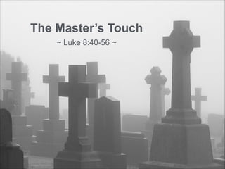 The Master’s Touch
~ Luke 8:40-56 ~

image: Tim Green

 