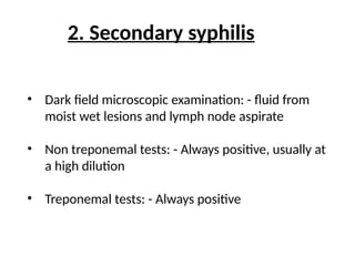 SEROLOGY AND DIAGNOSIS OF SYPHILIS EXPLAINED | PPTX