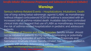 Seroflo Inhaler (Fluticasone Propionate and Salmeterol Xinafoate ...
