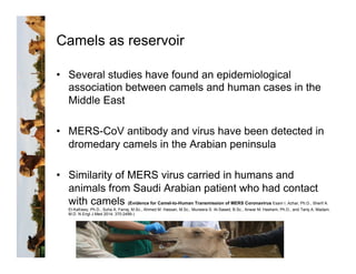 Serological evidence of MERS-CoV antibodies in dromedary camels (Camelus dromedarius) in Laikipia County, Kenya