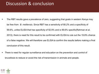 Serological surveillance of caprine brucellosis in western Kenya