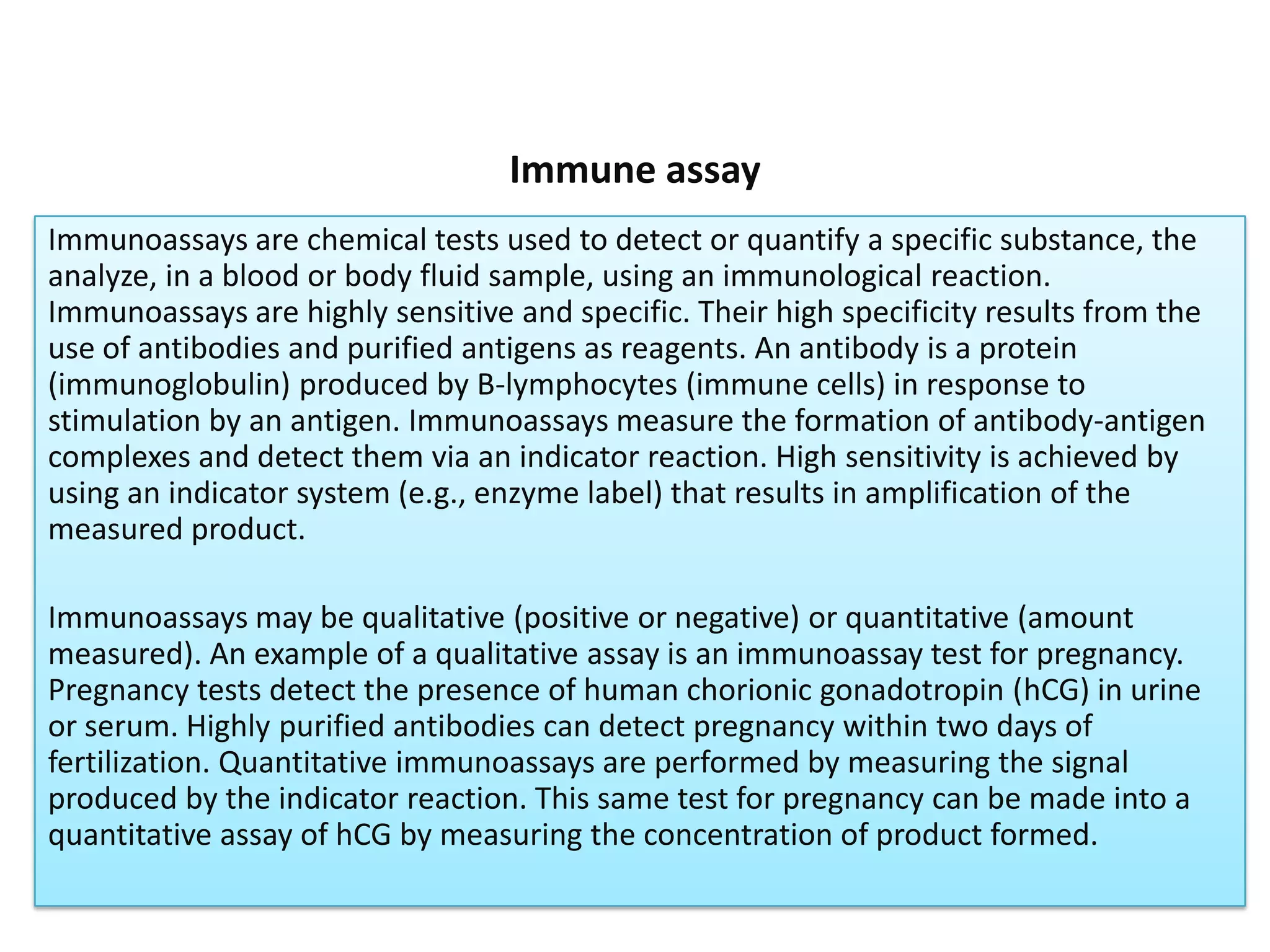 Serological techniques and immune assays | PPTX
