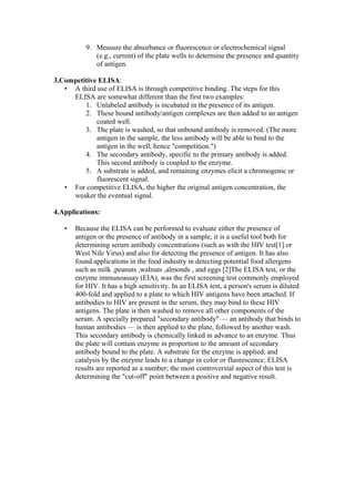 Competitive Elisa Microbe Notes.pdf Serological tests | DOC