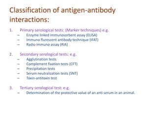 Serological tests in Science that you can think of. | PPT