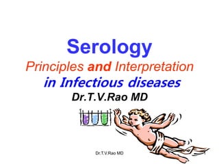 Serology
Principles and Interpretation
in Infectious diseases
Dr.T.V.Rao MD
Dr.T.V.Rao MD 1
 